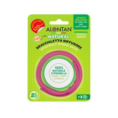 Alontan Natural Braccialetto Diffusore Antizanzare