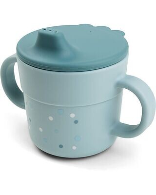 Done By Deer Tazza con Beccuccio Happy Dots Blu 100% PP Alimentare