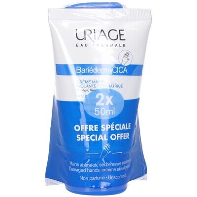 Uriage Bariederm Cica Crema Mani 50 ml X 2 Pezzi
