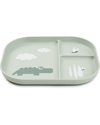 Done By Deer
Piatto con Scomparti Croco Verde 100% PP Alimentare