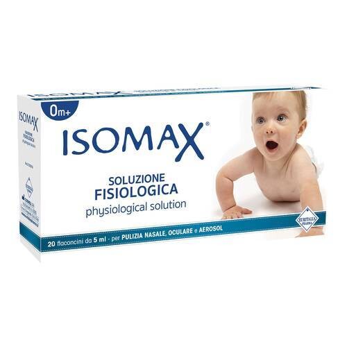 Isomax Soluzione Fisiologica per Pulizia Nasale Oculare e Arerosol 20 Flaconcini da 5ml