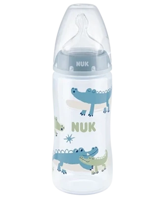 Nuk Biberon FC Temperature Control +PP Silicone 300ml 6-18 Mesi