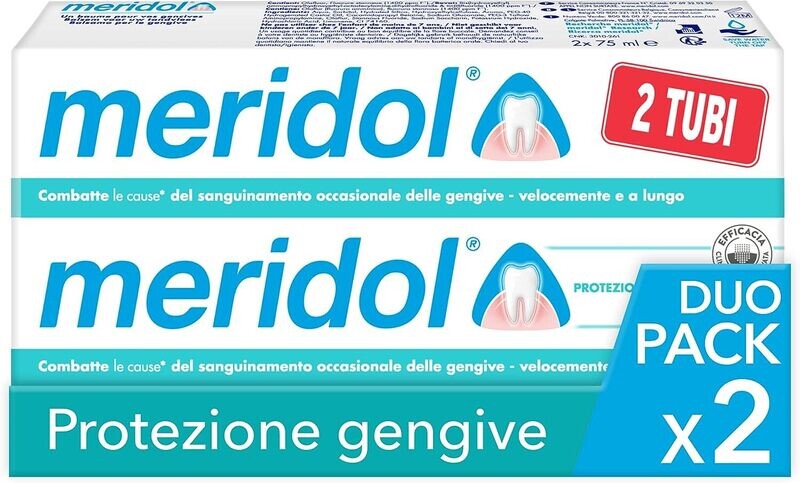 Meridol Dentifricio Protezione Gengive 2 x 75ml