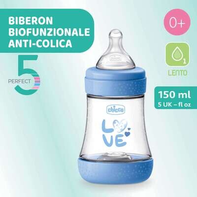 Chicco Perfect 5 Biberon 0m+ Flusso Lento 150 ml Bimbo