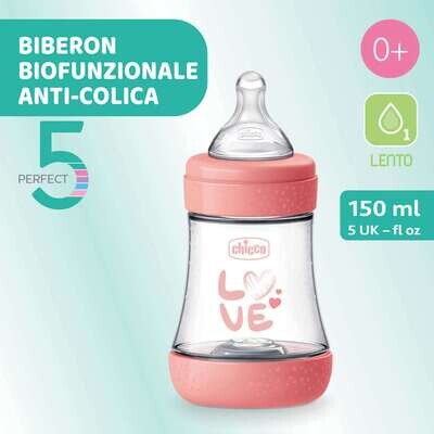 Chicco Perfect 5 Biberon 0m+ Flusso Lento 150 ml Bimba