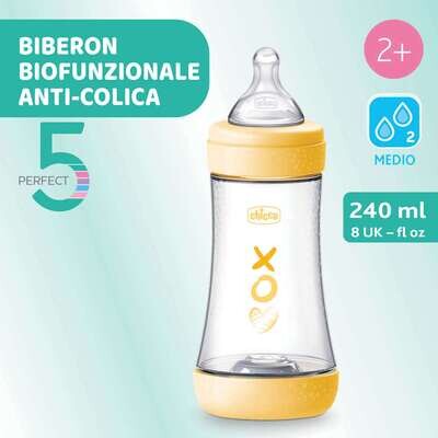 Chicco Perfect 5 Biberon 2m+ Flusso Medio 240 ml Unisex