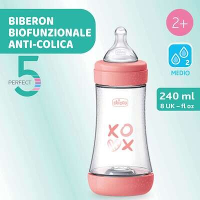 Chicco Perfect 5 Biberon 2m+ Flusso Medio 240 ml Bimba