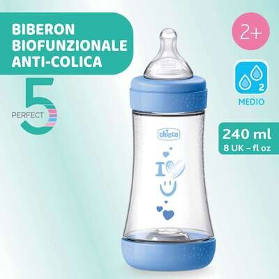 Chicco Perfect 5 Biberon 2m+ Flusso Medio 240 ml Bimbo