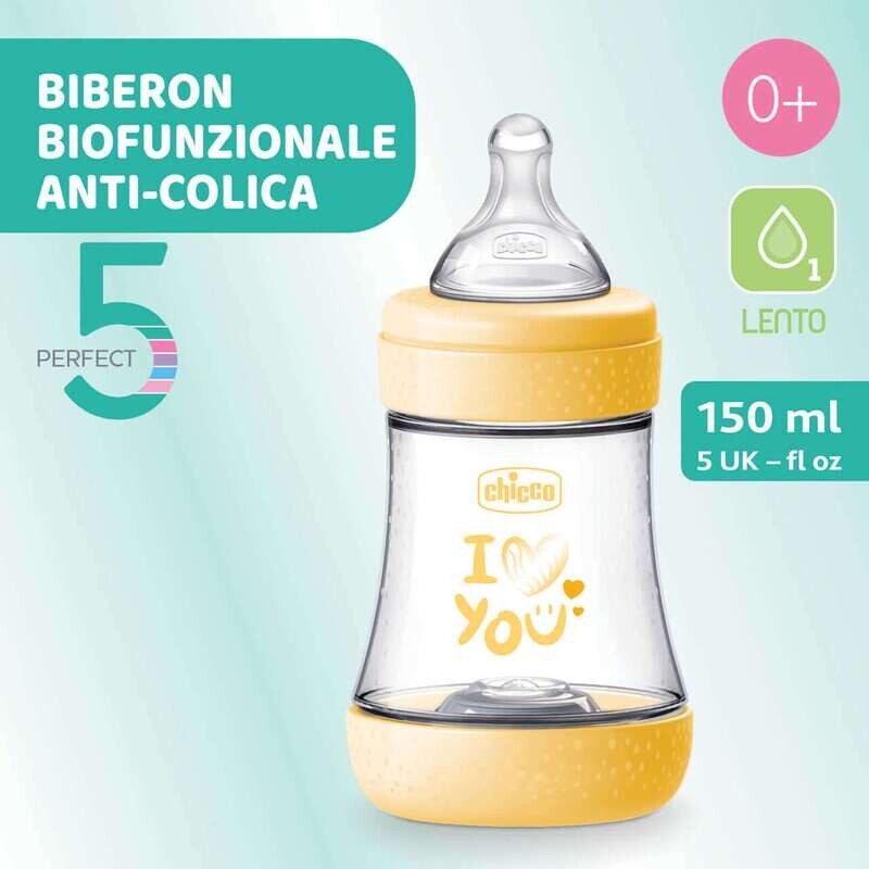 Chicco Perfect 5 Biberon 0m+ Flusso Lento 150 ml Unisex