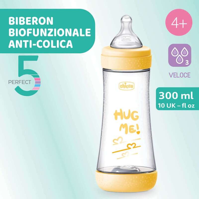 Chicco Perfect 5 Biberon 4m+ Flusso Veloce 300 ml Unisex