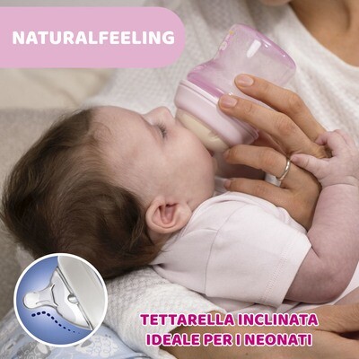 Chicco Natural Feeling Biberon 2m+ 250 ml Bimba 2 Foro