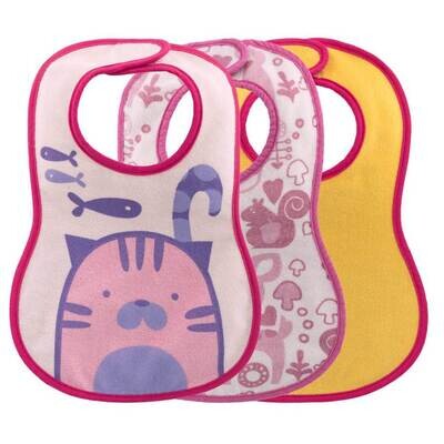 Chicco Bavaglini Allattamento e Dentizione 6m+ Bimba 3 pz