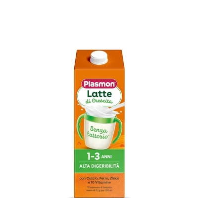 Plasmon Latte di Crescita senza Lattosio Alta Digeribilità 12-36 mesi da 1 lt