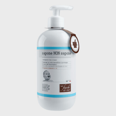 Fiocchi di Riso Sapone Non Sapone Detergente Viso e Mani da 240ml
