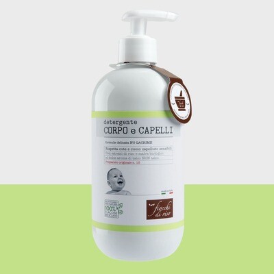 Fiocchi di Riso Detergente Corpo e Capelli da 400ml
