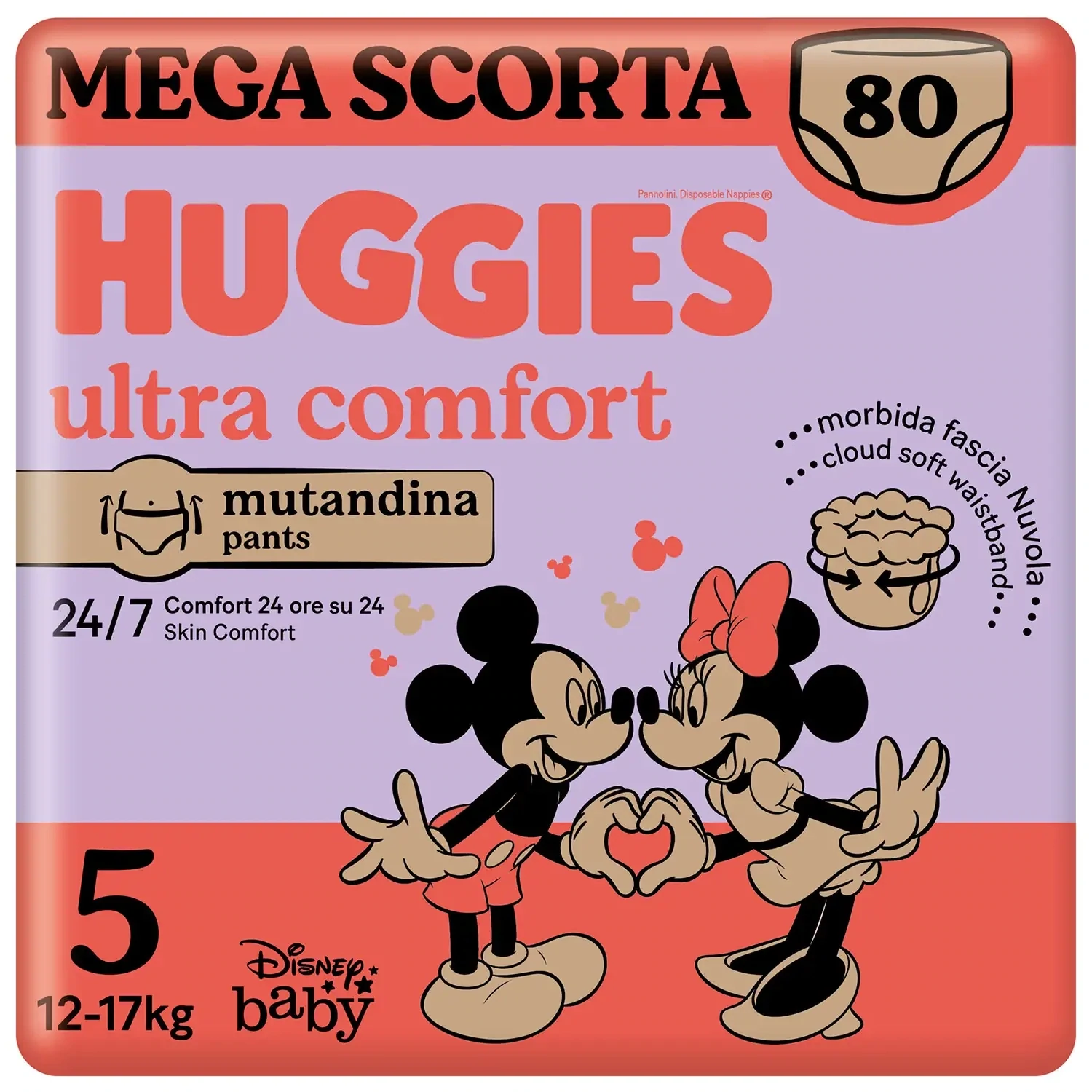 Huggies Mutandina Ultra Comfort Megapack 5 Tg 12-17 kg da 80Pz