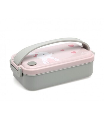 Kiokids Contenitore Pranzo Rosa in Acciaio Inossidabile