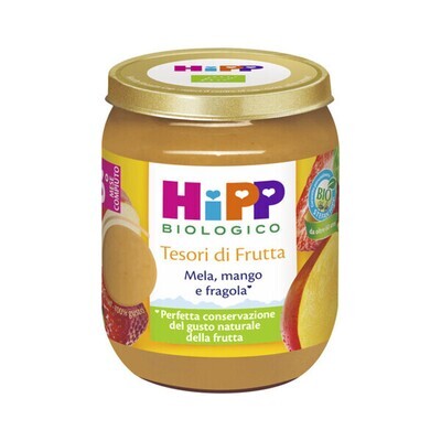 Hipp Tesori di Frutta Omogeneizzato Mela Mango e Fragola da 160ml