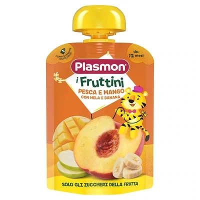 Plasmon Fruttini Pesca e Mango con Mela e Banana 130g