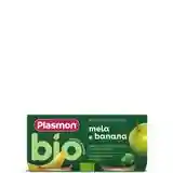 Plasmon Bio Omogeneizzato di Frutta Banana e Mela 2x80g