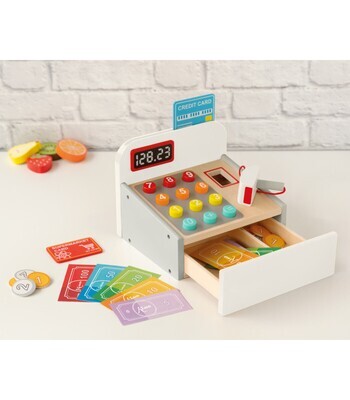 Kiokids Registratore di Cassa in Legno 36+m