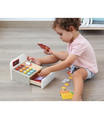 Kiokids Registratore di Cassa in Legno 36+m