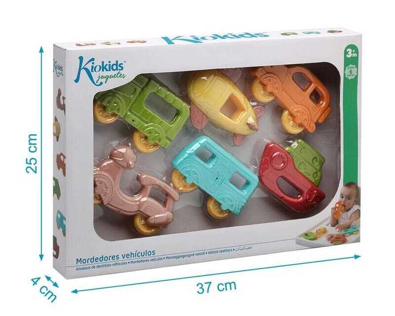 Kiokids Veicoli Massaggiagengive 36+m da 6 pz