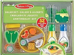 Melissa &amp; Doug Set Insalata in Legno da 50 pz