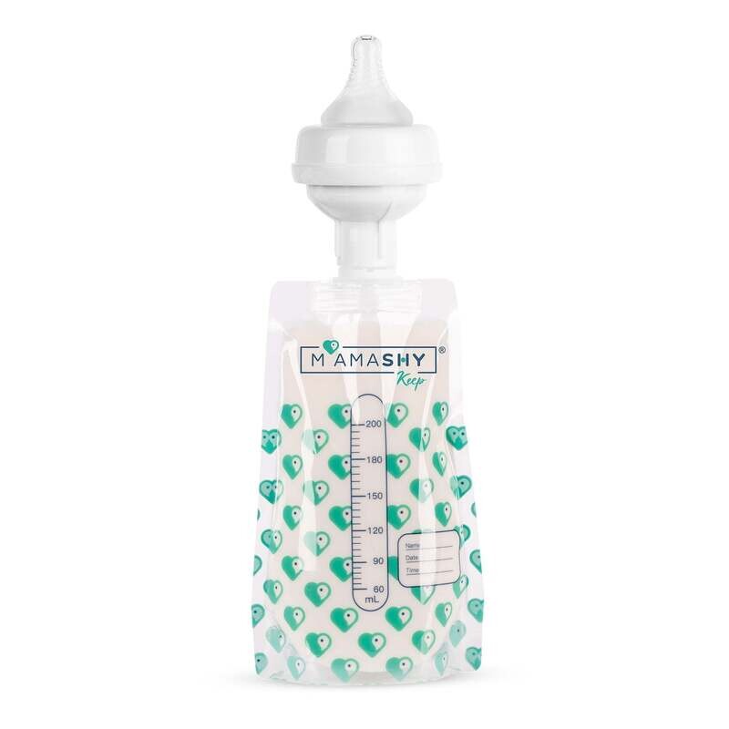 Mamashy MamaKeep + Tettarella Buste per la conservazione del latte materno da 30 pz