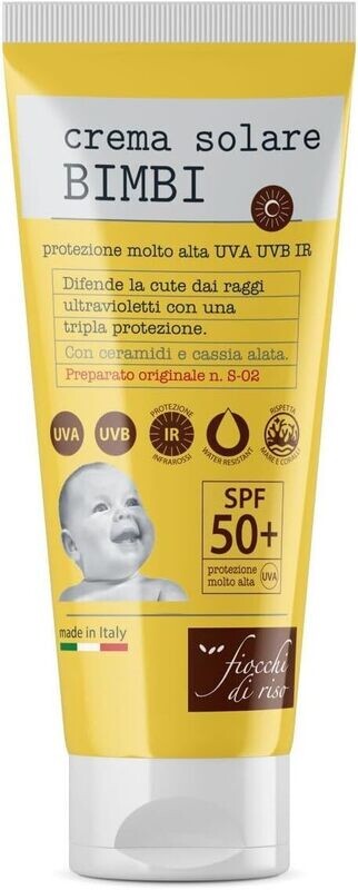 Fiocchi di Riso Crema Solare Bimbi 50+ Protezione Molto Alta da 100 ml