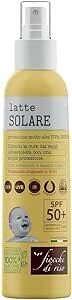 Fiocchi di Riso Latte Solare Bimbi 50+ Protezione Molto Alta da 140 ml