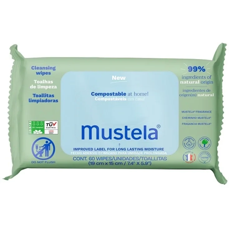 Mustela Salviettine Detergenti 60pz
