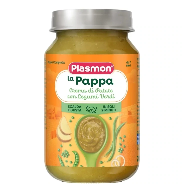 Plasmon La Pappa Completa di Crema di Patate con Legumi Verdi 200g