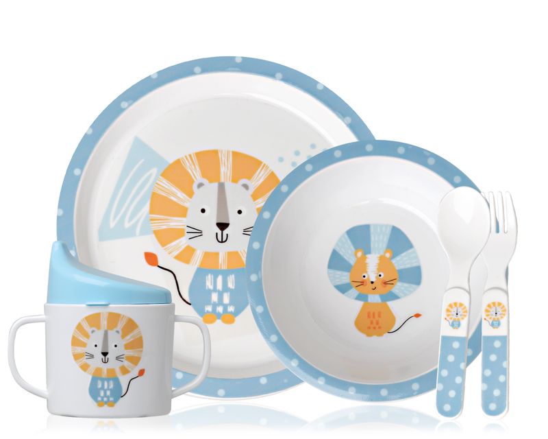 Kiokids Set Piatti Leone da 5 pz