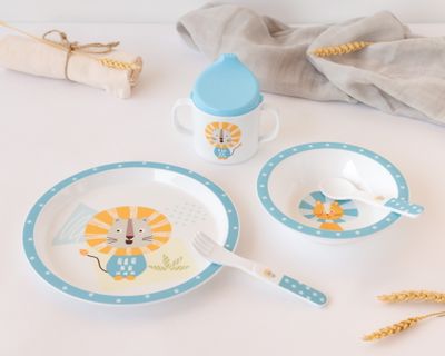 Kiokids Set Piatti Leone da 5 pz