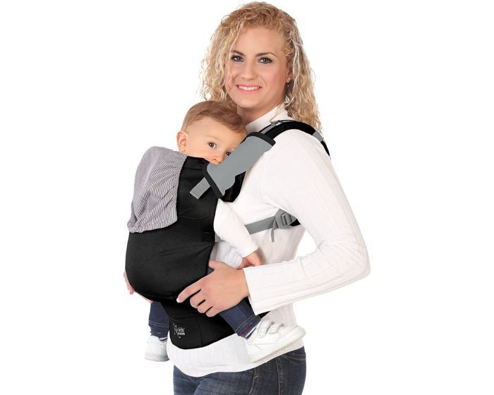 Kiokids Marsupio Zaino Ergonomico Nero Grigio