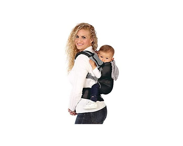 Kiokids Marsupio Zaino Ergonomico Nero Grigio