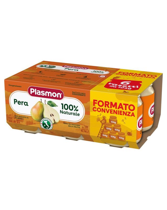 Plasmon Omogeneizzato di Frutta Pera 6X80g