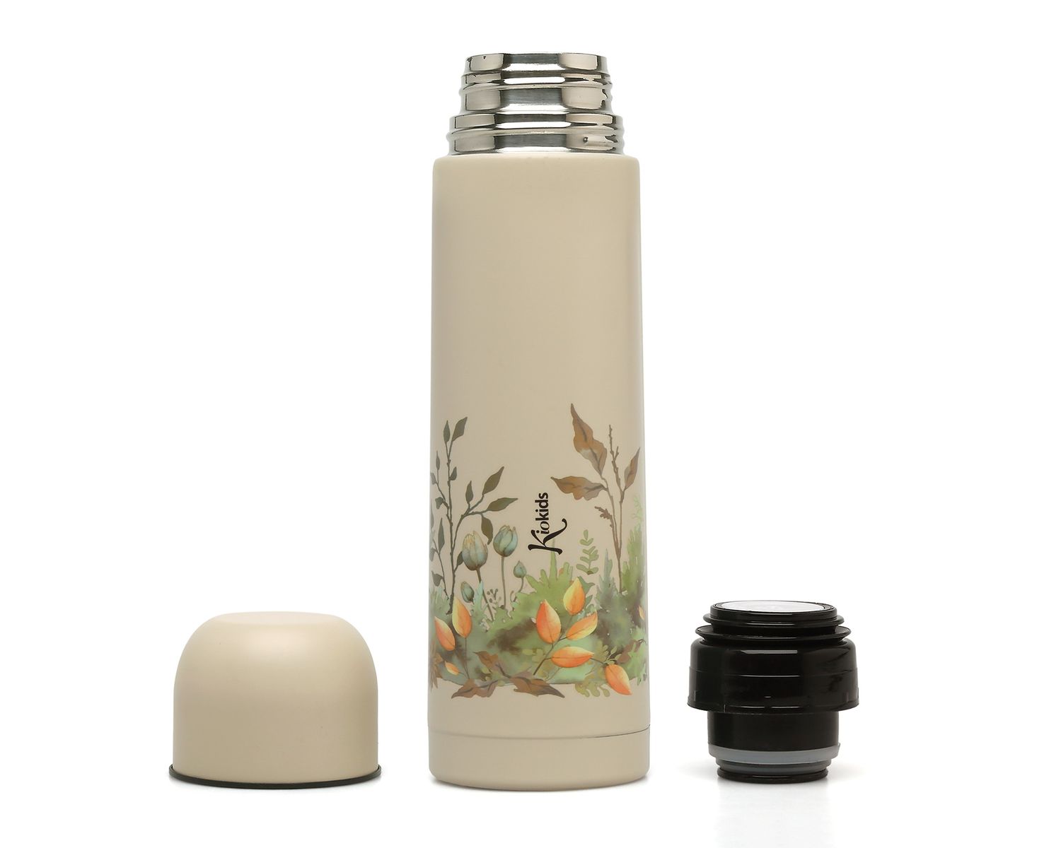 Kiokids Termos per Liquidi Acciaio Inox Beige da 500 ml
