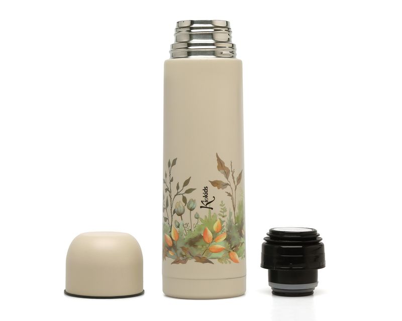 Kiokids Termos per Liquidi Acciaio Inox Beige da 500 ml