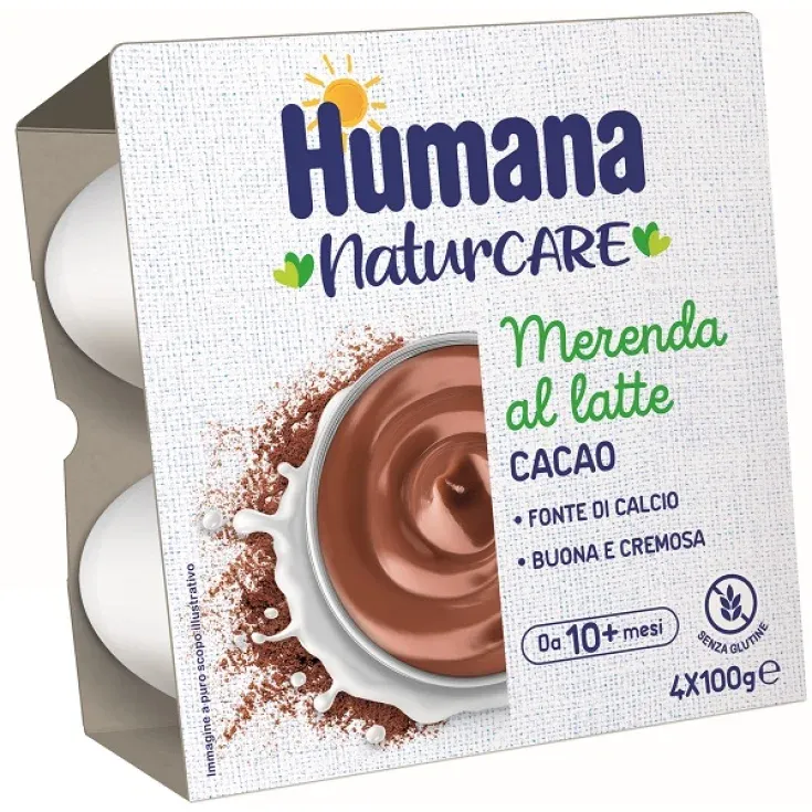 Humana Naturcare Merenda al Latte Cacao 4x100gr