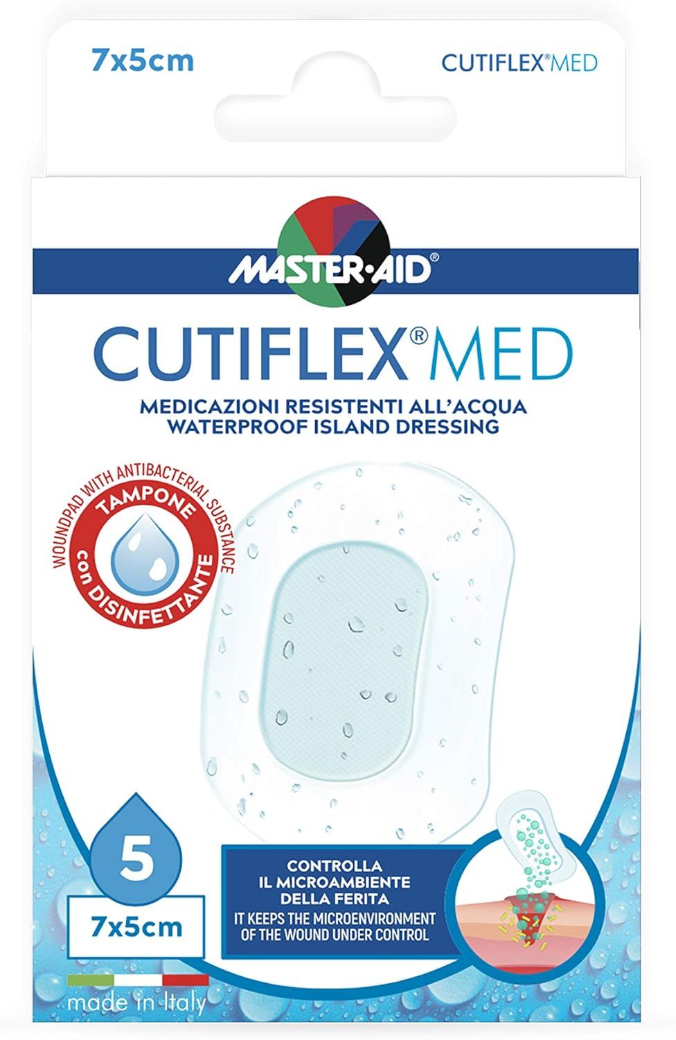 Master Aid Cutiflex Med Medicazioni 7 x 5 cm da 5 pz