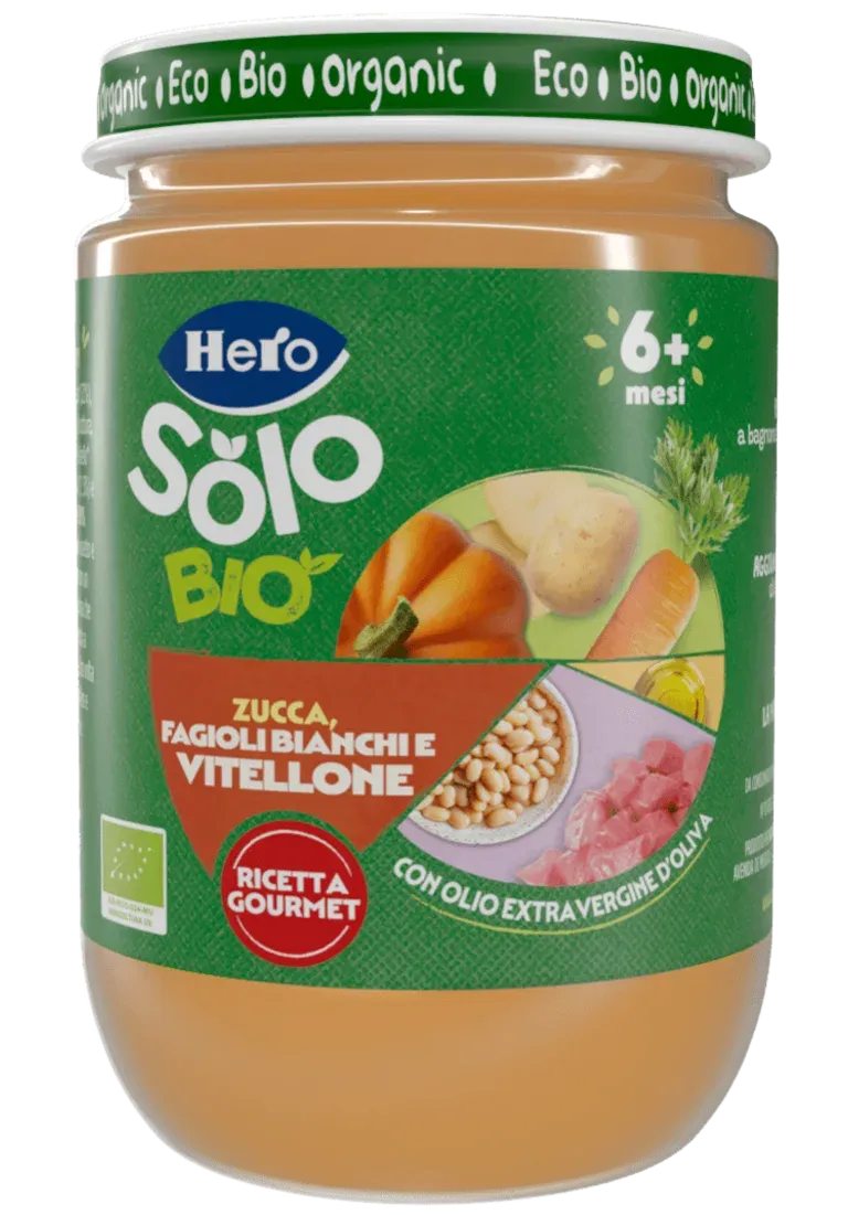 Hero Omogeneizzato Vitellone Zucca Fagioli Bianchi 190gr