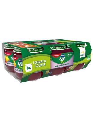 Hero Omogeneizzato di Frutta Mela Fragola Mirtillo 6x120gr