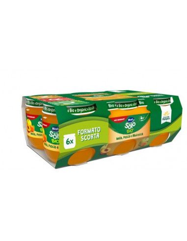 Hero Omogeneizzato di Frutta Mela Pesca Albicocca 6x120gr