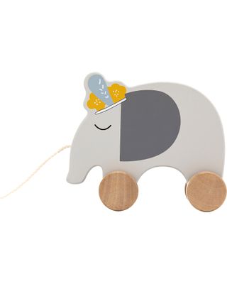 Tryco Baby Elefante da Trainare in Legno Incoraggia il Movimento