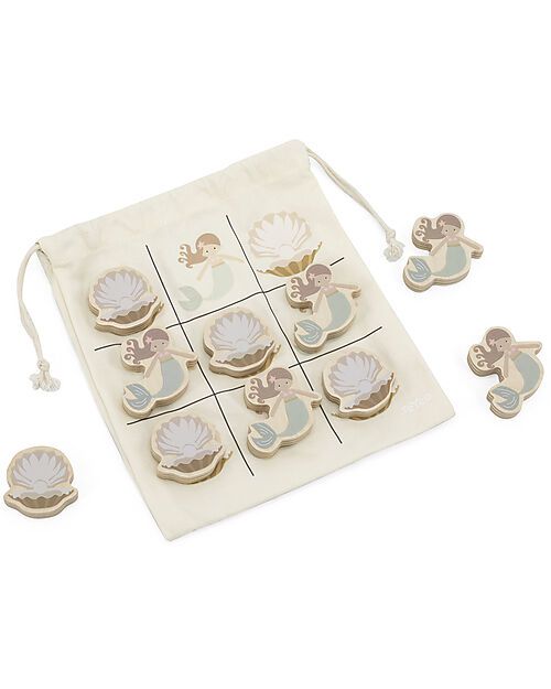 Tryco Baby Gioco Tris in Legno Sirena Perfetto da Portare in Viaggio!