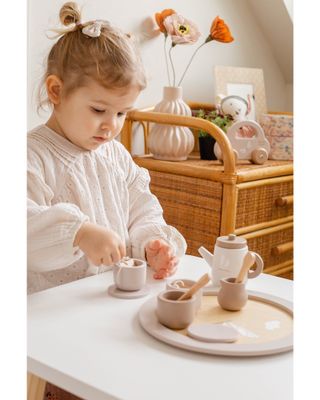 Tryco Baby Set da Te in Legno Beige Legno di Faggio Certificato FSC