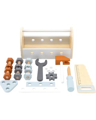 Tryco Baby Cassetta degli Attrezzi Giocattolo in Legno - Colori ad Acqua Atossici