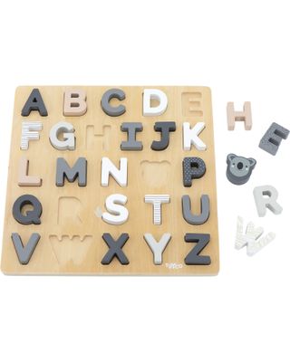 Tryco Baby Puzzle Alfabeto in Legno - Aiuta lo sviluppo delle Capacità Intellettive